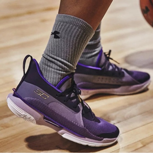 Under Armour Curry IWD Purple Basketball Shoes 3023595-500 Size